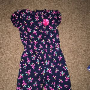 Romper with flowers